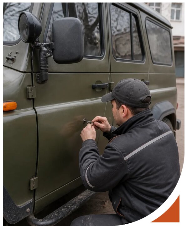 Профессиональное вскрытие автомобиля УАЗ без повреждений в Дзержинске